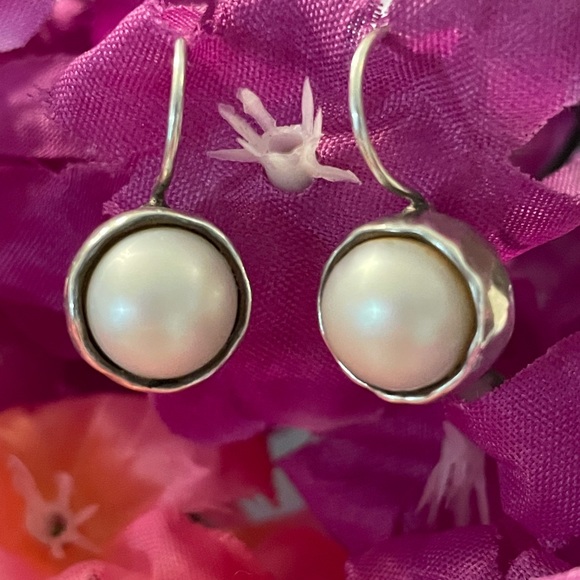 Silpada Pearl ‘Margarite’ Drop Sterling Silver Earrings W1750 - Picture 12 of 15